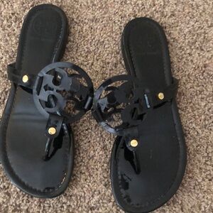 Tory Burch black Miller sandals 7.5